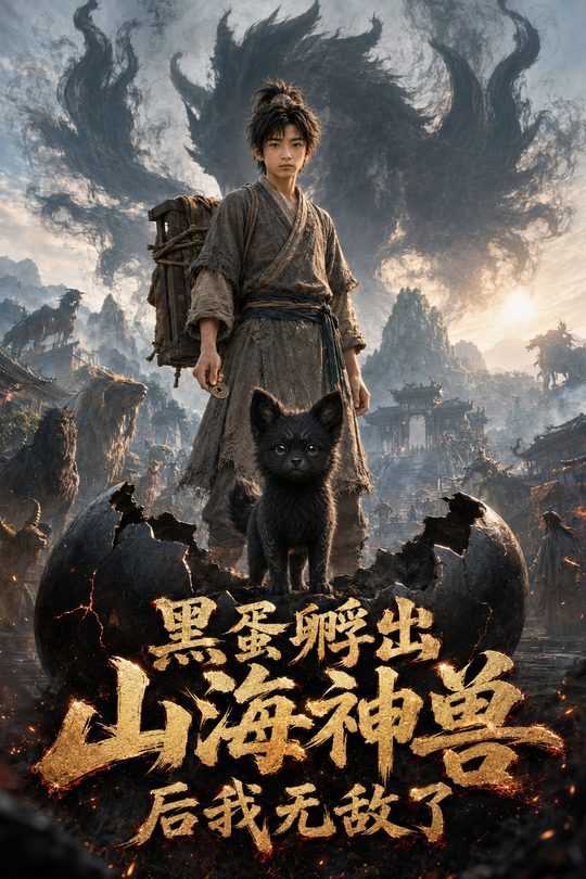 黑蛋孵出山海神兽后我无敌了封面