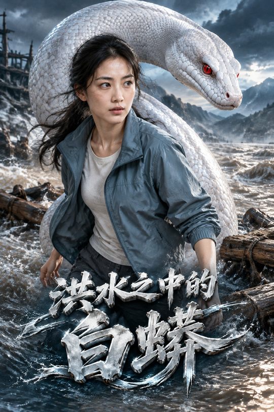 洪水之中的白蟒封面