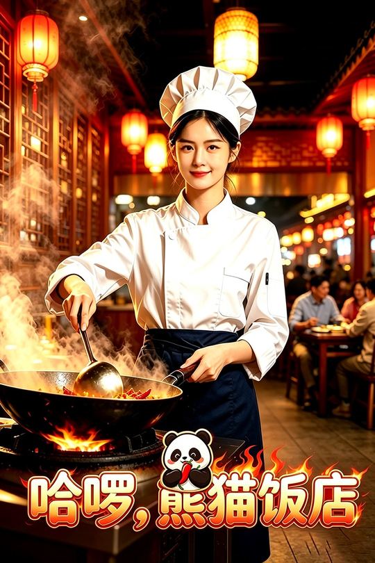 哈啰,熊猫饭店封面