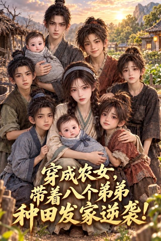 穿成农女,带着八个弟弟种田发家逆袭封面