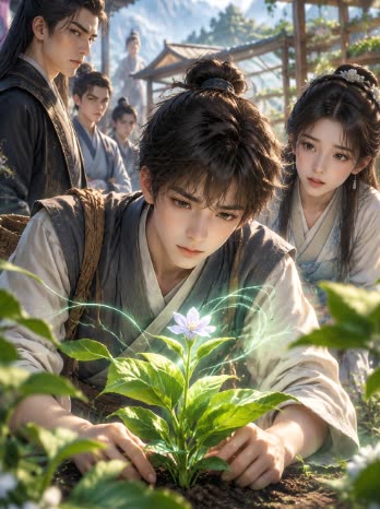 药园少年能听懂灵草心声封面