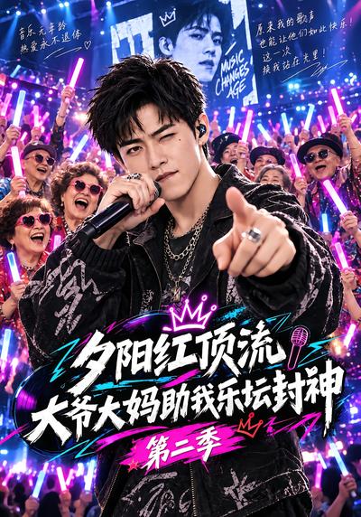 夕阳红顶流,大爷大妈助我乐坛封神第二季封面