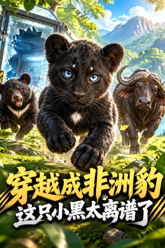 穿越成非洲豹,这只小黑太离谱了封面